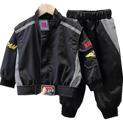 New Spring Autumn Children Clothes Baby Boys' Clothing Sets Long-sleeved Two-piece Boys