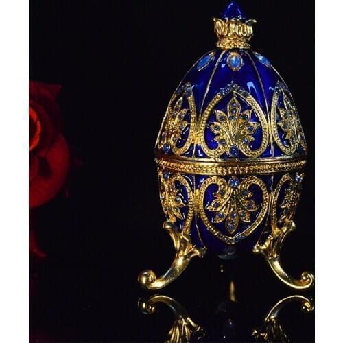 New Arrive Colourful Easter Egg Trinket Box Home Decoration for Gift