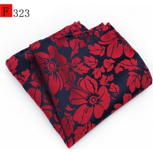 New Stripe Handkerchief Towel Men Pocket Towel Floral Pocket Square Wedding Business Chest Towel Hanky Gentlemen Suit Hankies
