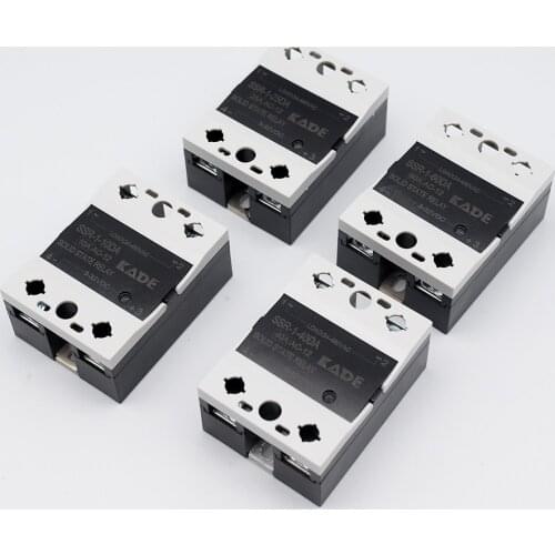 SSR -10DA/25DA/ 40DA/60DA DC control AC SSR white shell Single phase Solid state relay without plastic cover