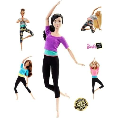 Original Barbie DHL84 Action Doll Barbie Eternal the Baby Moving Barbie Black Hair Black Tights Endless оригинальная барби кукл