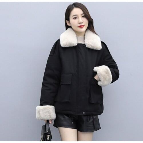 ISENMAL Women Winter Down Jacket 2021 Hooded Loose Thick Female Down Coat Oversized Stand Collar Solid Casual Womens Outwear