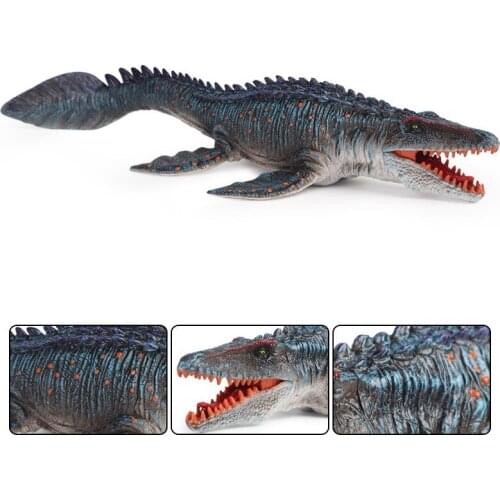 Dinosaur Realistic Figures 34cm Mosasaurus Dinosaur Figure Jurassic PVC Animal Model Collection Gift for Kids Adults