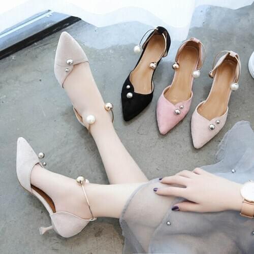 Pink/Beige/Black colors young ladies D'orsay pumps bridesmaid shoes gifts,Lovely women 5cm kitten heels Flannel upper cat heels