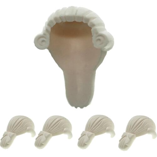 5/10 Pcs MOC White Hair Short Hair Brown Long Hair Model Figure Toy Kids Educational Building Blocks Assembled Toys X333
