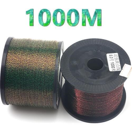 1000m Super Power Monofilament Nylon Speckle Fishing Line Invisible Camouflage Rock Sea Thread for carp Fishing Algae Line