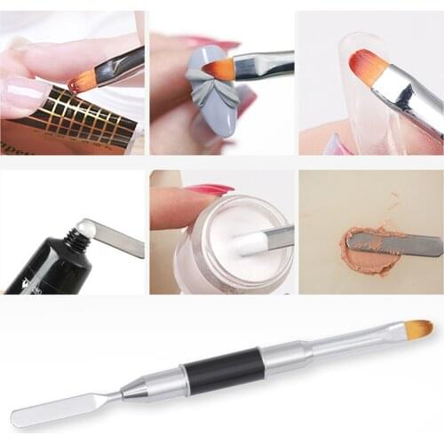 TP Nail Art Gel Brush DIY Salon Drawing Tool Dark Red Wood Handle Nylon Hair Ombre Gradient Manicure Painting Shanding Pen