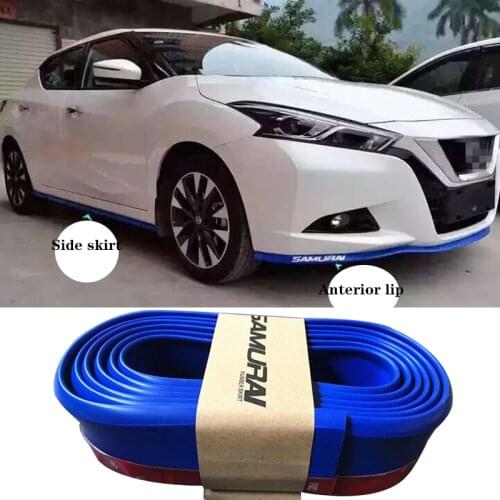 Universal 2.5M Auto Bumper Lip Front Rear Side Car Protector Front Lip Bumper Sticker Body Anti Scratch Kit Trim Car Styling