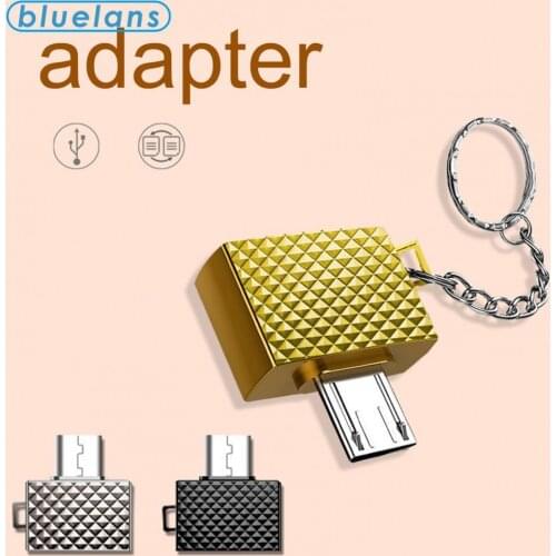 Universal OTG Adapter Keychain Design Android Micro to USB Mobile Phone U Disk Converter Data Cable External Expansion