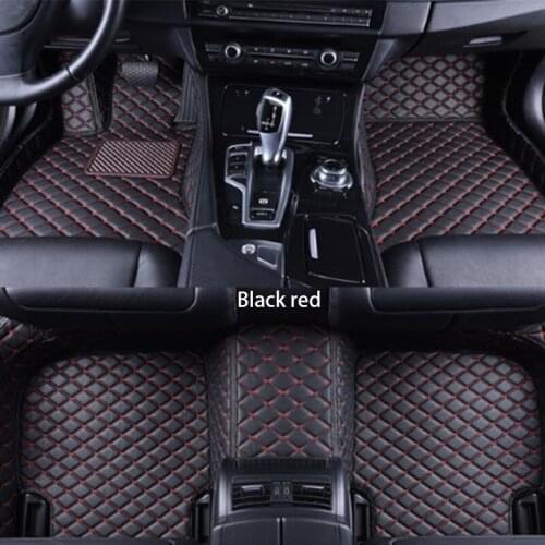 Universal car mat fully surrounded by waterproof leather party car carpet
