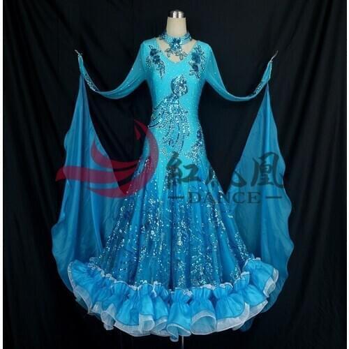 High-end International Standard Ballroom Smooth Dance Competition Dress, /Ballroom Standard Tango Waltz Dance Dress