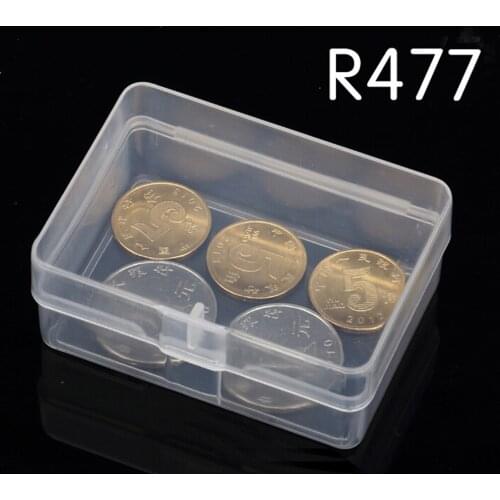 Home Storage 1Pc R477 Rectangular Plastic Box Transparent Product Packaging Box Pp Metal Parts Tool Box With Cover