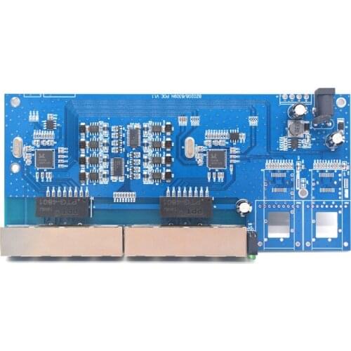 100M 1 Optical 8 Electrical / 2 Optical 8 Electrical PoE Switch Standard PoE Power Supply Chip TPS23861