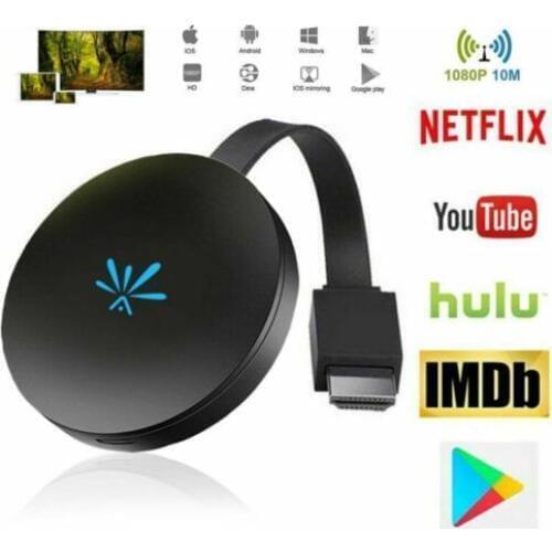 1080P MiraScreen G6 Miracast WiFi Wireless Display HDMI TV Dongle Receiver+Cable