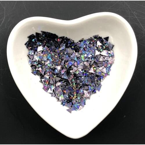 3mm 20g triangl shape laser loose sequin for Nail Art Crafts Paillette manicure clothing Accessory Decoration