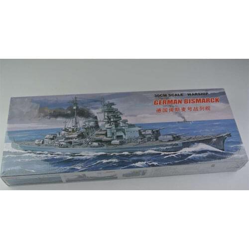 30CM Scale Warship World War II German KM Bismarck Battleship Plastic Assembly Model Electric Toy