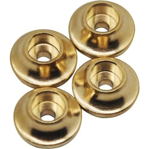 4Pcs Brass Shock Absorber Cap Counterweight Spring Retainers for 1/10 RC Crawler Car Traxxas TRX4 Axial SCX10 Parts