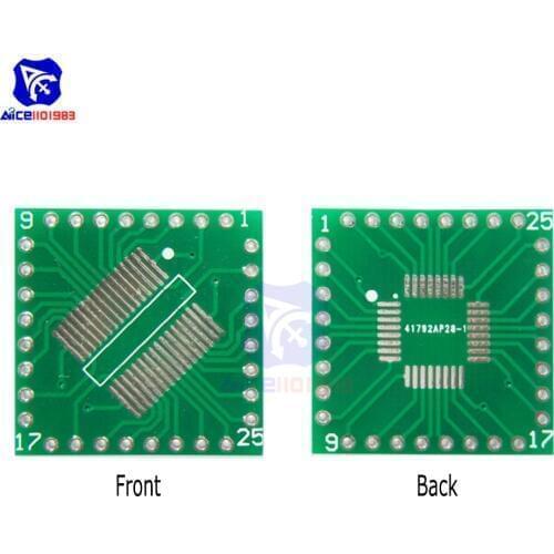 Diymore 5PCS/Lot QFP/TQFP/LQFP/FQFP/SOP/SSOP32 to DIP Adapter PCB Board Converter SOP32 turn DIP adapter plate