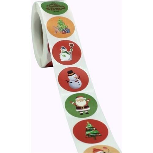 New 50set/lot Christmas Gift Sealing 500pcs Stickers Thank you Love Design Diary Scrapbooking Stickers