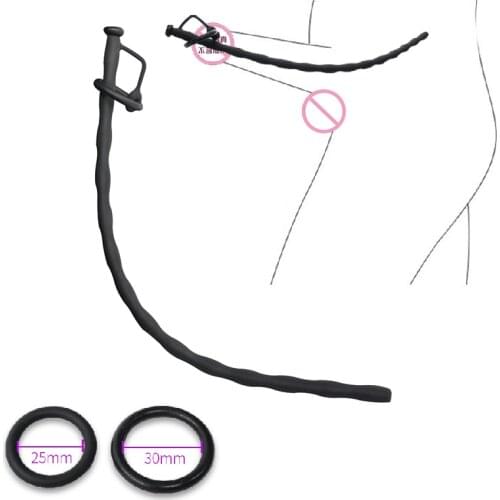 6/8.5/10mm Urethral Dilators Silicone Sound Dilator Male Penis Plug Urethra Catheter Stimulator Masturbator Sex Toy for Men