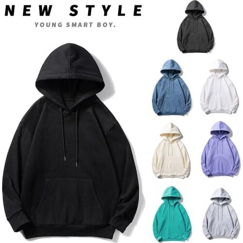 Brand Mens Hoodies 2021 New Autumn Male Jogging Hooded Sweatshirts Comfortable Solid Color Breathable Hoodies Sweatshirt Men