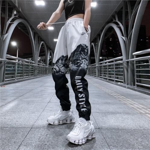 5XL Summer Mens ins Harajuku Oversized Pants Streetwear Hip Hop Cargo Pants Male Casual Japan Thin Pants Loose Punk Trousers