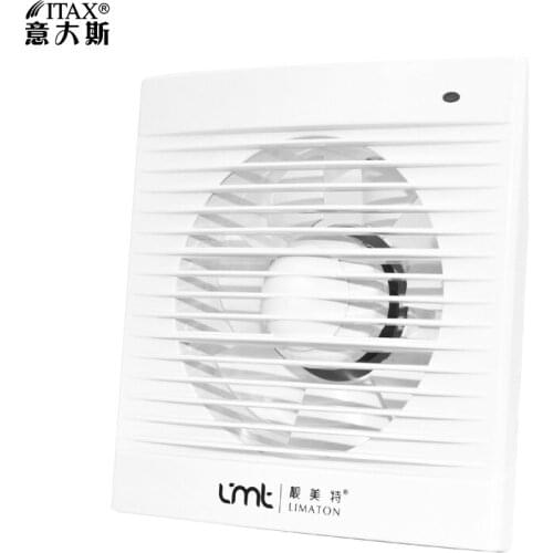 Household window type square exhaust fan ceiling pipe glass installation ventilation ITAS9937A