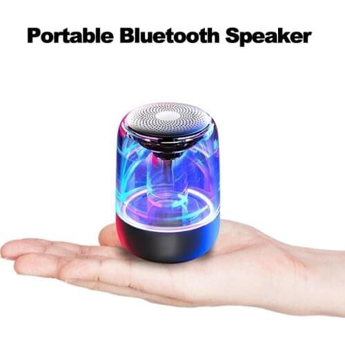 C7 "5w" Portable Wireless Speaker, Bluetooth Speakers LED Light Lamps Stereo, TF Card, FM , For HiFi Column Phones caixa de som