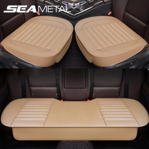 PU Leather Interior Seat Cover Car Seats Covers Protector Mats Universal Automobiles Seat Cushion Leather Cover Seat Accessories