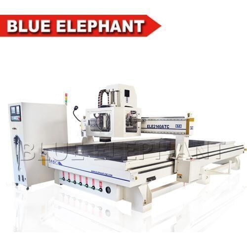 Blue Elephant Furniture door making wood cnc milling machine 2040 2030 1530 cnc router, atc with servo motor automatic 3d design