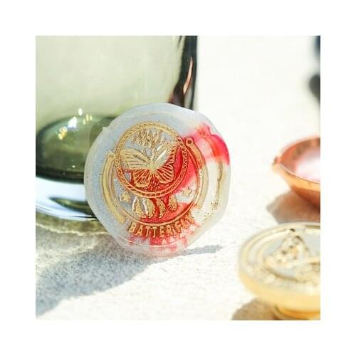 Creative butterfly Sewing Machine Special-shaped Wax Seal StampFire Lacquer Seal Head Wedding Greeting Card Wax Seal