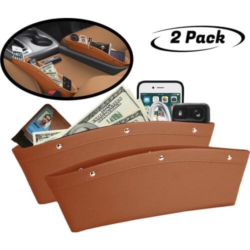 Seat Gap Filler, 2 Pack Between Seat Storage,Coins and Keys, Multifunction Crevice Caddy Catcher