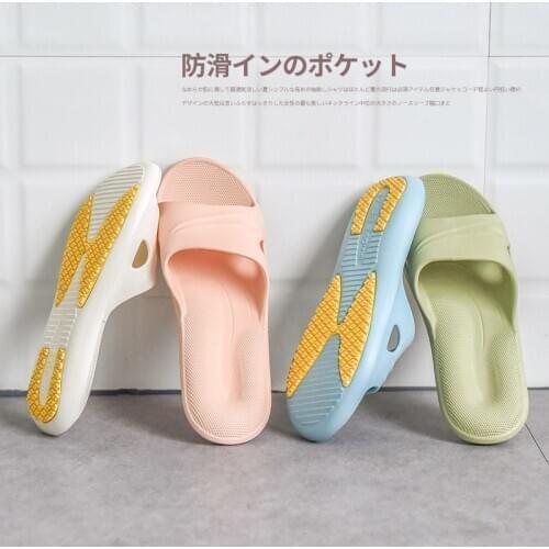 Non-Slip Slippers Home Mens and Womens Bathroom Shower Thick Bottom Wear Slipper Mens Slippers Indoor Men Shoe Women Shoes