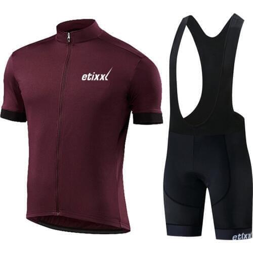 New Bule etixxl Short Sleeves Cycling Jerseys Sets Maillot Ropa Ciclismo Men Summer Bike Clothes Set Bicycle Clothing Wears