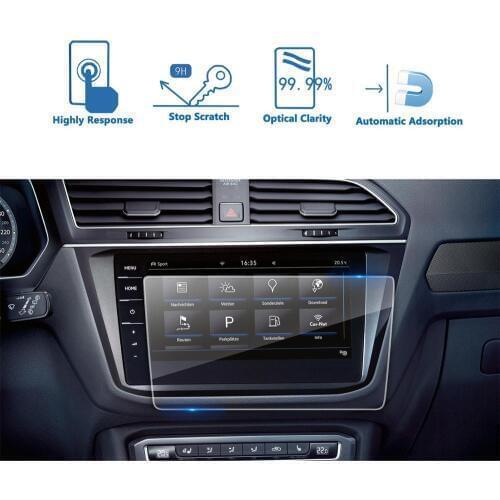 LFOTPP Car Multimedia Screen Protector For Tiguan II GTE 8Inch 2018 Navigation Touchscreen Auto Interior Protective Sticker