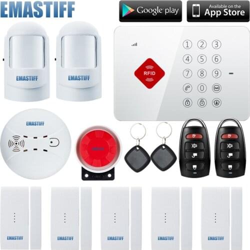 S3B Android/IOS APP LCD Wireless & Wired GSM Intruder Burglar Touch Keypad as same as G5