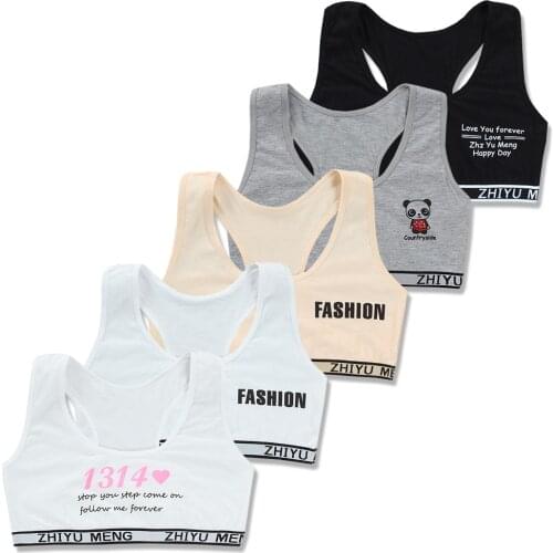 Girls Training Bras 12 Kids Soft Underwear 14 Girl Accessories Breathable 10 Children Bras for Teen Girl 8-16y Kids Tube Topic