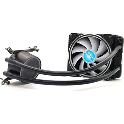 PWM Fan Liquid Water Cooling CPU Cooler RGB Heatsink Integrated Radiator 4Pin 12V for LGA 1150 1151 1155 1200 1366 2011 Amd