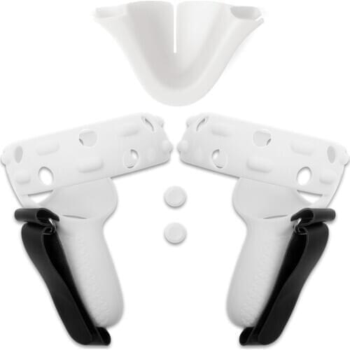 For Oculus Quest 2 VR Headset Nose Pad Controller Handle Sleeve Anti-Throw Protective Cover Shell VR Glasses Accessories