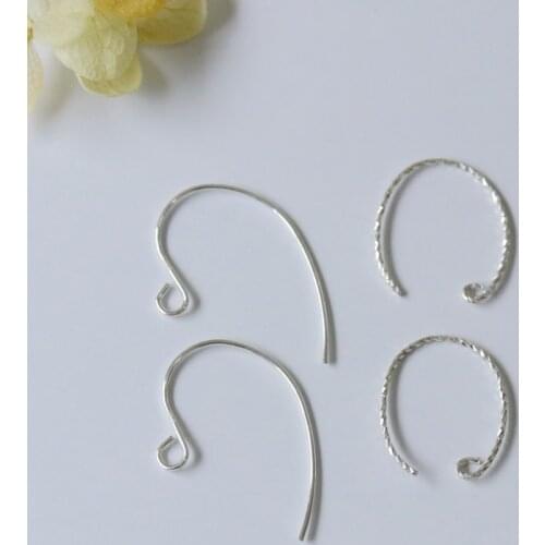 " Fake One Penalty Ten " 16*19MM/18*27MM 10Pairs S925 Jewelry Hoop Earring Ear Clasps Jewellery Accessories