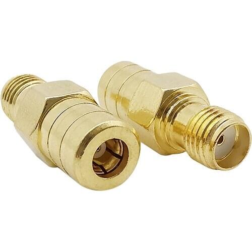 1PCS SMA Female to SMB Female RF Coaxial Coax Adapter 50ohm SMA to SMB Jack Straight Connector for Digital Radio Aerial Antennas