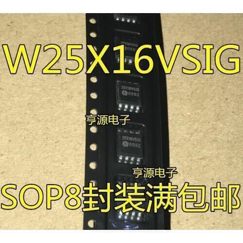 10pieces 25X16VSIG 25X16VS1G W25X16VS1G W25X16VSIG W25X16AVSIG