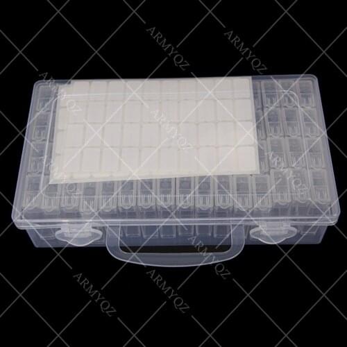 28/56/64pcs Diamond Painting Tools Accessories Beads Container Rhinestone Diamond Embroidery Stone Storage Convenience Box