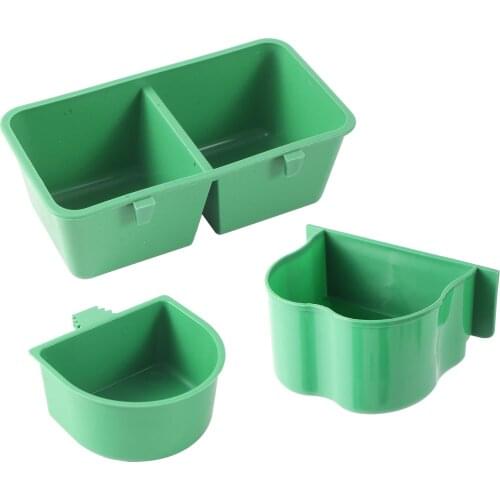 3pcs Birdhouse Water Box Bird cage food box Farm animals Bird cage food box Pet Cage Feeders Boxes Bird feeder Easy installation