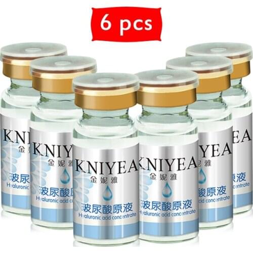 6pcs Hyaluronic Acid Face Serum Liquid Moisturizing Acne Treatment Essence Lifting Firming Anti-acne Rejuvenation Ampoules