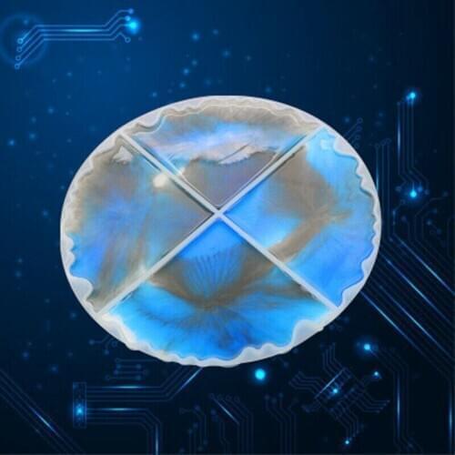 DIY Pendant Accessories Jewelry Making Tool Irregular Wave Round Coaster Silicone Resin Mold Epoxy Resin Craft Tool