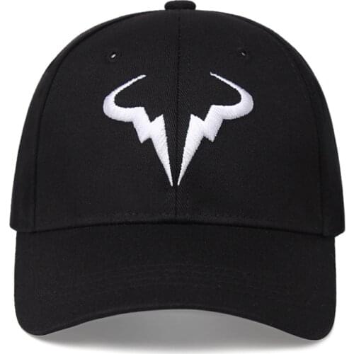 100% Cotton Rafael Nadal Baseball Cap Hip Hop Summer Cotton Tennis Player Dad Hat Cap Embroidery Outdoor Sports Hat Gorras Hat