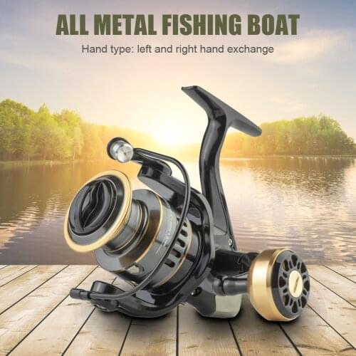 All-Metal Spinning Fishing Reel Gear Fixed Spool Reel Fish Wheel Fishing Tackle Accessories for Ultra-smooth Casting