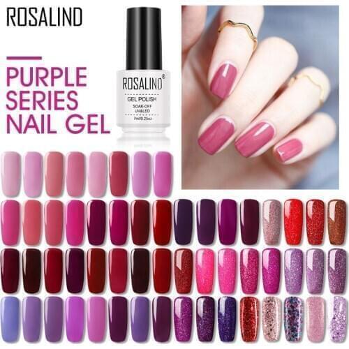 ROSALIND Nail Gel Polish Hybrid Varnishes All For Manicure Gel Vernis Semi Permanent Nails Extension Lacquer UV Gel Top Coat