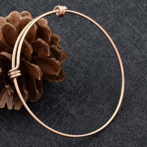 IJB0214 High Quality Stainless Steel 200 pcs Bangle Adjustable Wire Keepsake Bracelet Memorial Jewelry for Women Custom Diameter